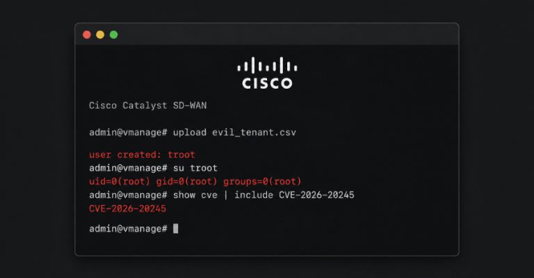 Zero-Day ранливост во Cisco Catalyst SD-WAN (CVE-2026-20245) искористена за добивање root пристап