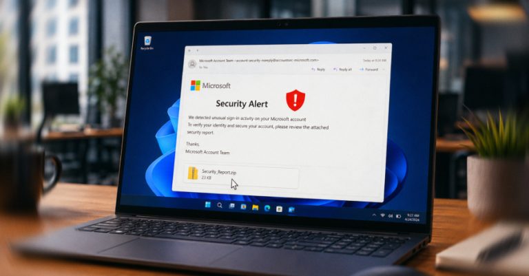 Лажни известувања од Microsoft се користат за ширење на севернокорејскиот малициозен софтвер NarwhalRAT