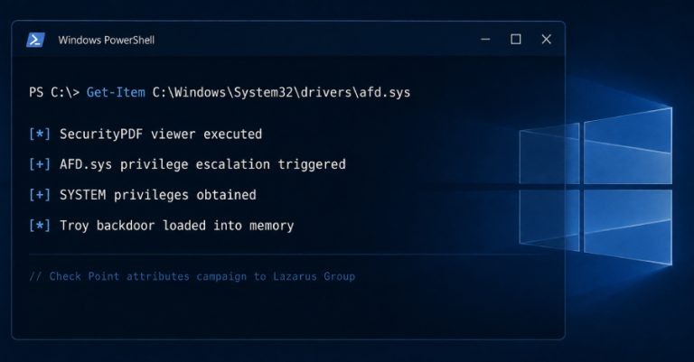 Lazarus ја искористува zero-day ранливоста во Windows за добивање SYSTEM пристап и инсталирање backdoor