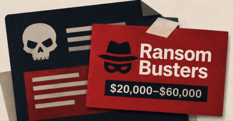 Ransom Busters тврди дека ги хакирал серверите на ransomware групи и бара од жртвите до 60.000 долари
