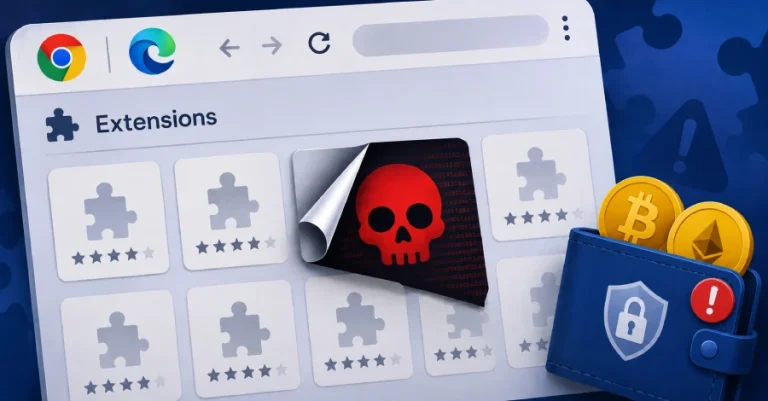 Откриени 19 Chrome и Edge екстензии со код за крадење крипто-паричници и извлекување криптовалути