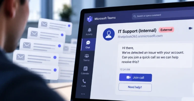 Напаѓачите користат измами со ИТ-поддршка преку Microsoft Teams за да шират малициозен софтвер и да извршуваат ransomware-напади