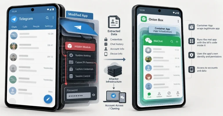 Шпионскиот софтвер за Android uCreator може да ги украде лозинките за двофакторска автентикација на Telegram и да клонира WeChat сметки